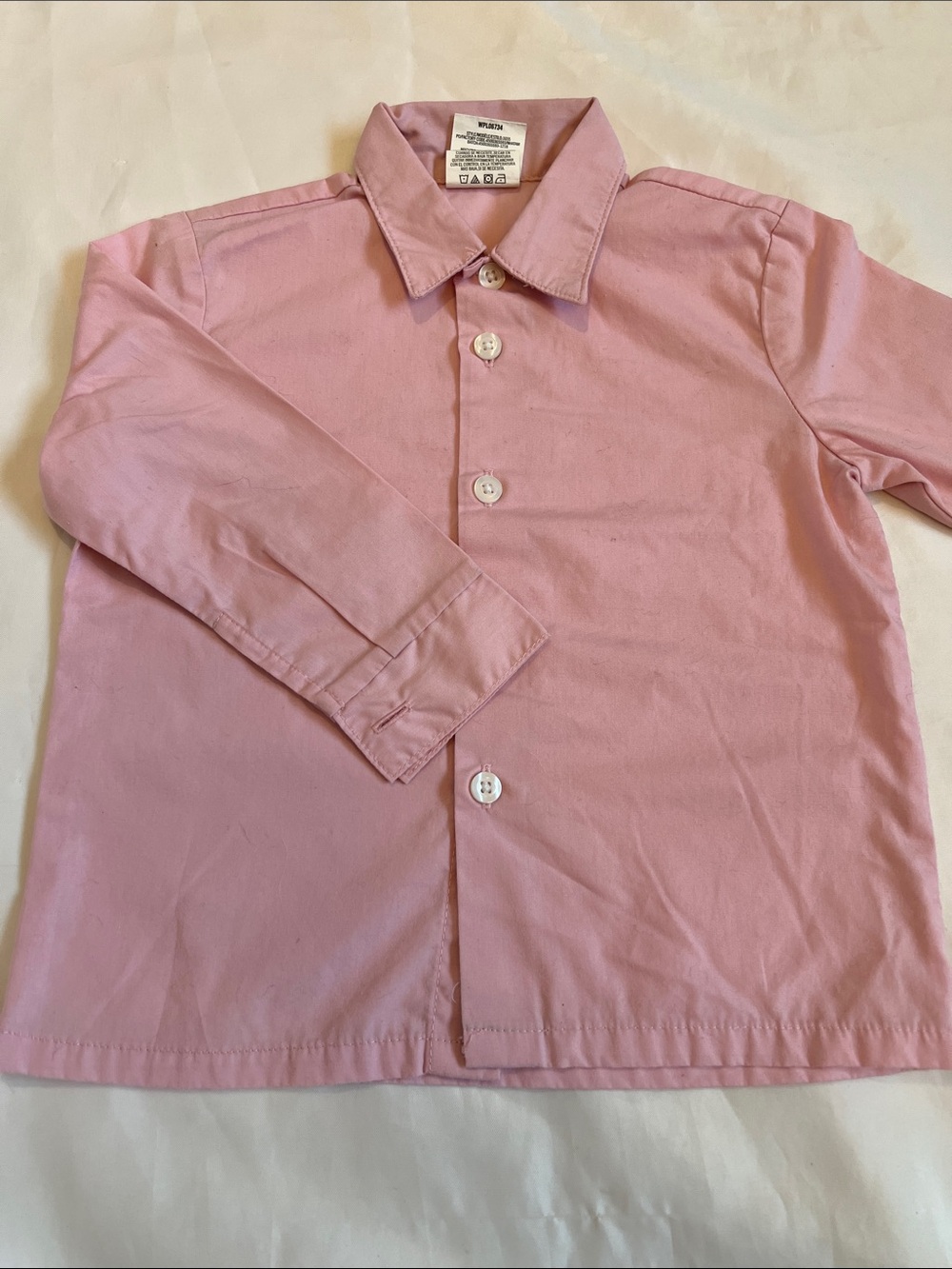 “Bundle 10/$13” Van Heusen 24M toddler boy pink Button-Up Collared dress Shirt